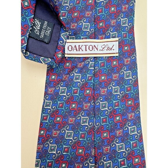 Lot of 100% Silk Ties Dino Baldini, Summit Hill, Free Man, Oakton Ltd, Arrow - Picture 11 of 13